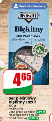 Ser pleśniowy błękitny Lazur promocja w Dino