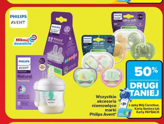 Butelka niemowlęca Philips Avent Natural Response promocja w Carrefour