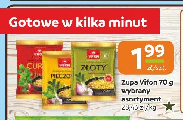 Zupa błyskawiczna Vifon promocja w Społem Częstochowa
