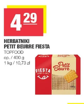 Herbatniki Petit Beurre Fiesta promocja w SPAR