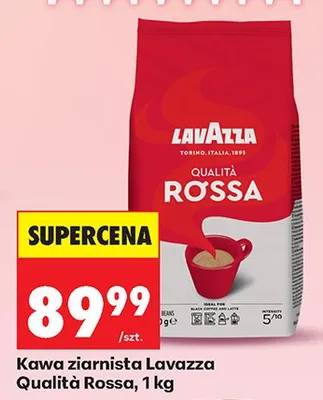 Kawa ziarnista Qualità Rossa promocja w Biedronka