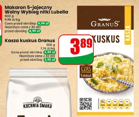 Kasza kuskus Granus promocja w Dino