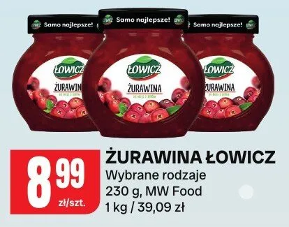 Żurawina łowicz promocja w Chorten