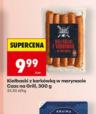 Kiełbaski z karkówką w marynacie Czas na Grill promocja w Biedronka