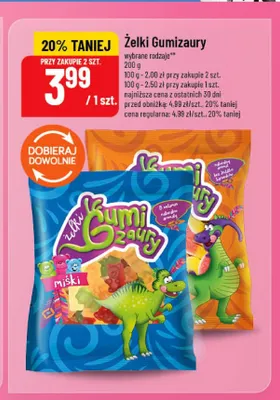 Żelki Gumizaury promocja w POLOmarket