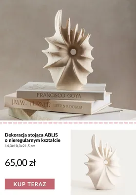 Dekoracja stojąca ABLIS o nieregularnym kształcie 14,3x10,3x21,5 cm promocja w Homla