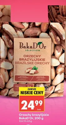 Orzechy brazylijskie BakaD'Or promocja w Biedronka