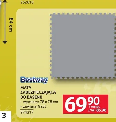 Mata zabezpieczająca do basenu Bestway promocja w Selgros