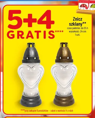 Znicz szklany promocja w POLOmarket