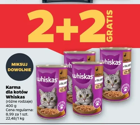 Karma dla kotów Whiskas promocja w Netto