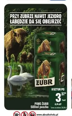 Piwo Żubr promocja w Tomi Markt