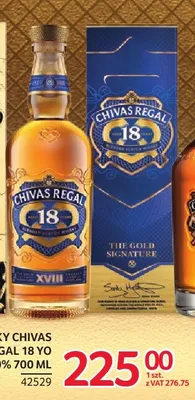 Whisky Chivas Regal 18 YO 40% promocja w Selgros