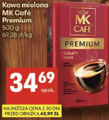 Kawa mielona Premium promocja w Delikatesy Centrum