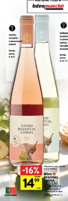 Wino różowe Regional Lisboa Selecção de Enófilos półsłodkie promocja w Intermarche
