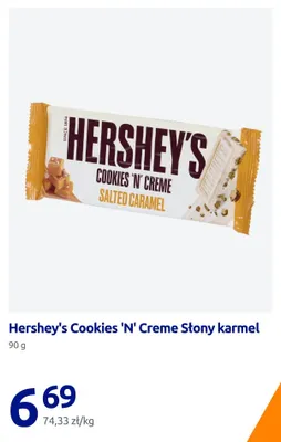 Czekolada Hershey's Cookies 'N' Creme Słony karmel promocja w Action