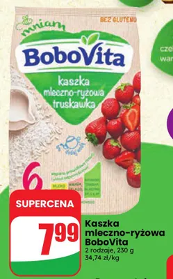 Kaszka mleczno-ryżowa BoboVita promocja w Dino