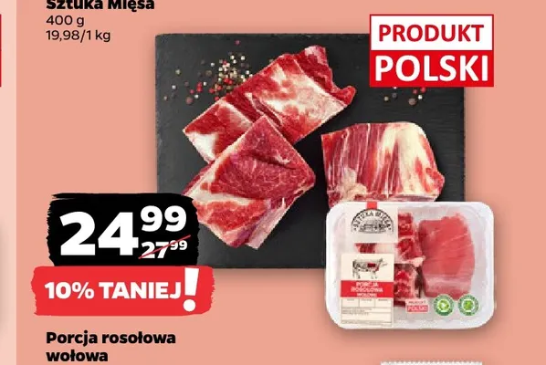 Porcja rosołowa wołowa Sztuka Mięsa promocja w Netto