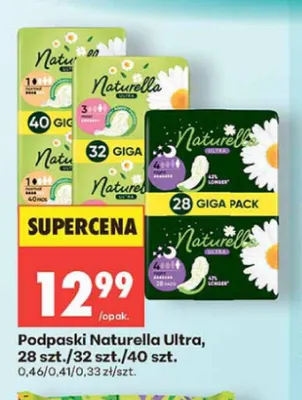 Podpaski Naturella Ultra 28 szt. promocja w Biedronka