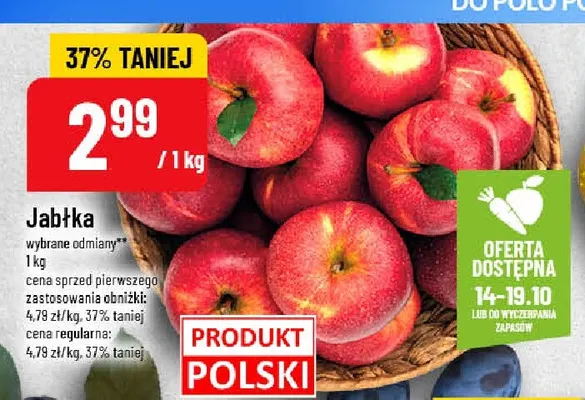 Jabłka promocja w POLOmarket