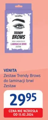 Zestaw Trendy Brows do laminacji brwi Venita promocja w Drogerie DM