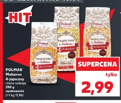 Makaron 4-jajeczny Polmak promocja w Kaufland