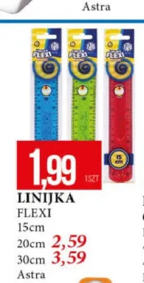 Linijka Flexi Astra 20 cm promocja w Leclerc