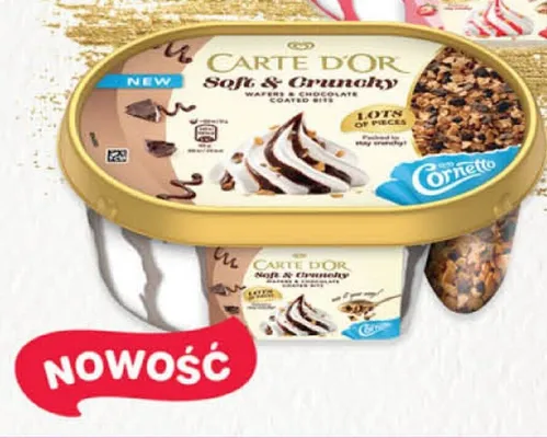 Lody Carte d'Or Soft & Crunchy Cornetto promocja w POLOmarket