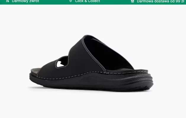 Klapki męskie Björndal promocja w Deichmann