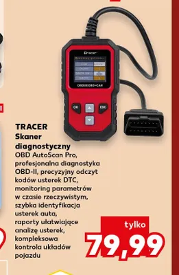 Skaner diagnostyczny Obd AutoScan Pro Tracer promocja w Kaufland