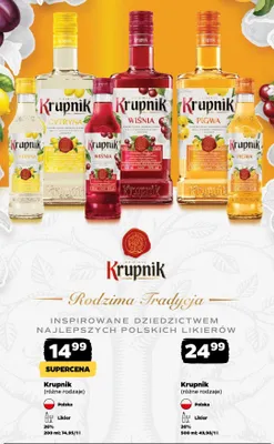 Likier Krupnik Cytryna promocja w Netto
