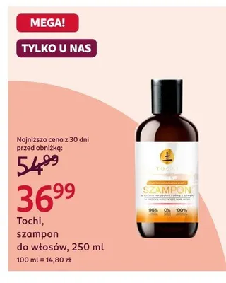 Szampon do włosów Tochi, szampon do włosów, 250 ml promocja w Rossmann