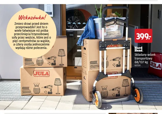 Składany wózek transportowy Hard Head promocja w Jula