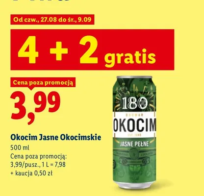 Piwo Okocim Okocimskie promocja w Lidl