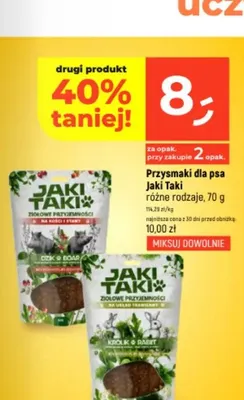 Przysmaki dla psa Jaki Taki Ziołowe Przyjemności Dzik promocja w Dealz