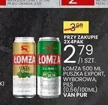 Piwo Łomża Wyborowa promocja w Wafelek