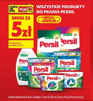 Produkty do prania Persil promocja w Biedronka