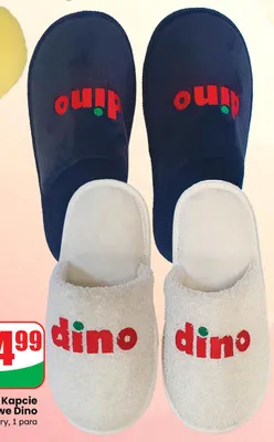 Kapcie domowe Dino promocja w Dino