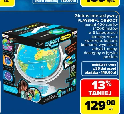 Globus interaktywny PlayShifu Orboot promocja w Carrefour