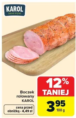 Boczek rolowany promocja w Carrefour Market