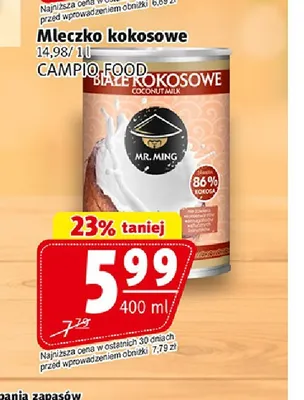 Mleczko kokosowe Mr. Ming promocja w Prim Market