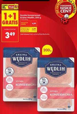 Szynka konserwowa Kraina Wędlin promocja w Biedronka