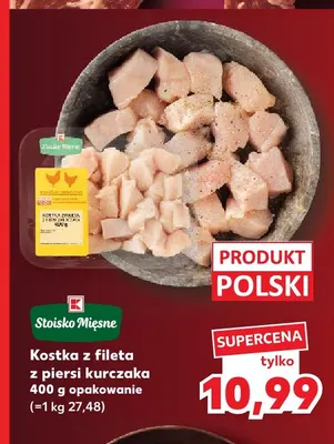Kostka z fileta z piersi kurczaka Stoisko Mięsne promocja w Kaufland