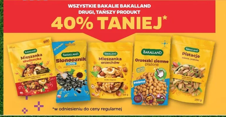 Orzeszki ziemne prażone solone Bakalland promocja w Netto