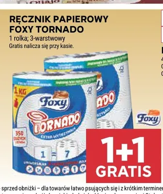 Ręcznik papierowy Foxy Tornado promocja w Stokrotka