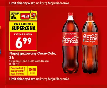 Napój gazowany Coca-Cola Original promocja w Biedronka