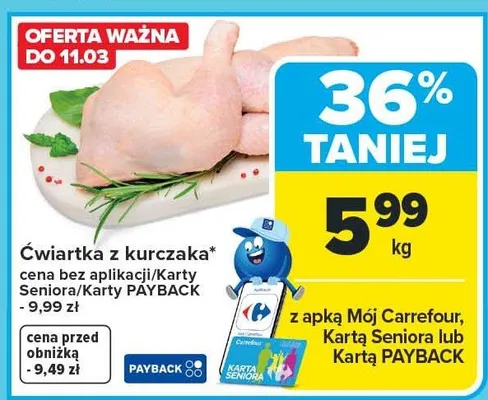 Ćwiartka z kurczaka promocja w Carrefour Market