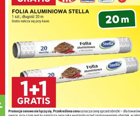 Folia aluminiowa Stella 20 m promocja w Stokrotka