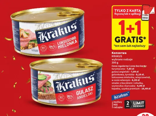 Konserwa szyneczka z kurczaka Krakus promocja w Intermarche
