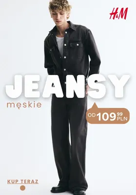 Jeansy męskie H & M promocja w H&M