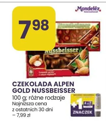 Czekolada Alpen Gold Nussbeisser promocja w Stokrotka